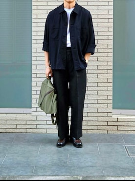 D・BLUEさん（メンズ・170cm）の秋コーディネート