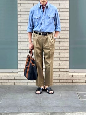 「アイテム（フォーマルスーツ/小物）」を使った、D・BLUEさん（メンズ・170cm）の夏コーディネート