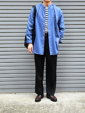「アイテム（キャップ）」を使った、D・BLUEさん（メンズ・170cm）の夏コーディネート