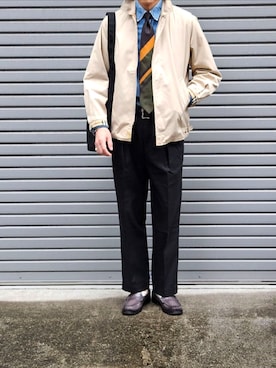 「アイテム（フォーマルスーツ/小物）」を使った、D・BLUEさん（メンズ・170cm）の秋コーディネート