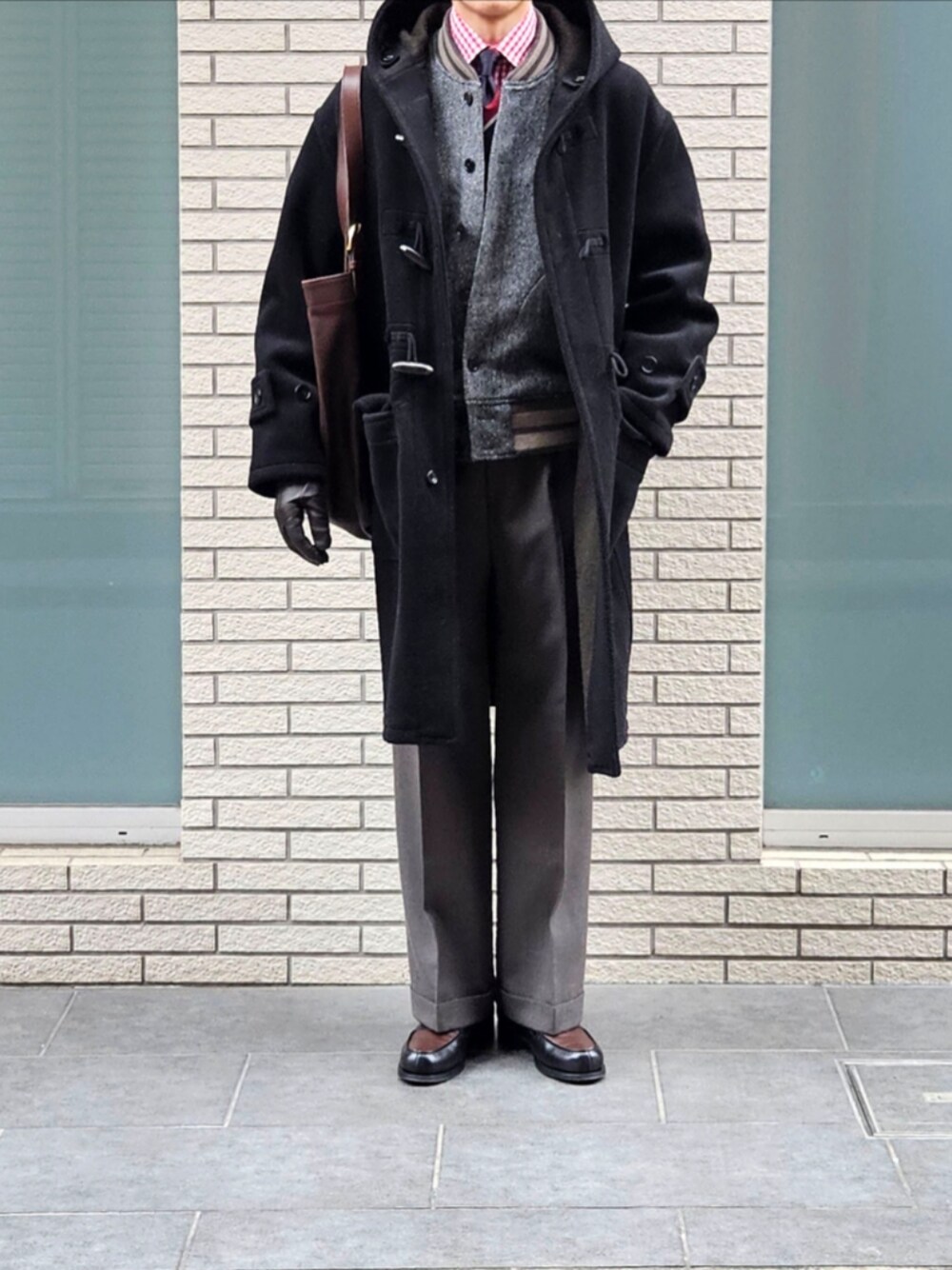 D・BLUE｜AUBERGEのダッフルコートを使ったコーディネート - WEAR