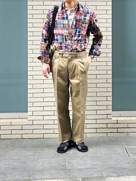 「ROLEX（ロレックス）のアイテム」を使った、D・BLUEさん（メンズ・170cm）の春コーディネート