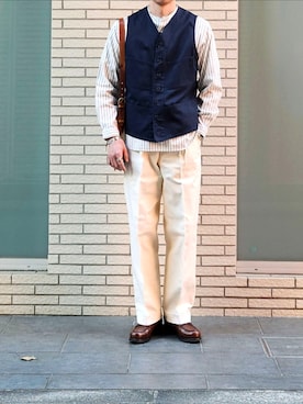 「ROLEX（ロレックス）のアイテム」を使った、D・BLUEさん（メンズ・170cm）の春コーディネート
