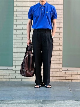 「アイテム（ブレスレット）」を使った、D・BLUEさん（メンズ・170cm）の夏コーディネート