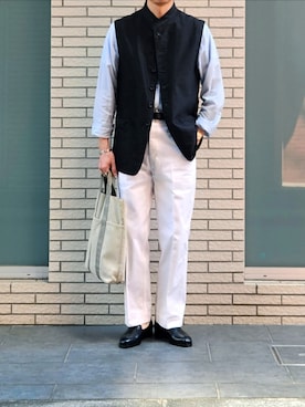 「ANATOMICA（アナトミカ）のアイテム」を使った、D・BLUEさん（メンズ・170cm）の夏コーディネート