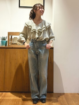 森理沙さん（レディース・161cm）の秋コーディネート