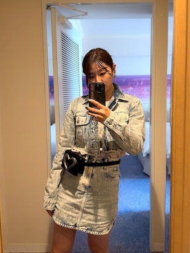 「Calvin Klein（カルバン・クライン）のアイテム（ジャケット/アウター）」を使った、ayababy109さん（レディース・159cm）の春コーディネート