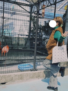 「アイテム（ヘアアクセサリー、グリーン系）」を使った、ゆずさん（レディース・159cm）の春コーディネート