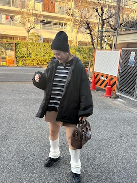 「おでかけコーデ」｜「アイテム（ダウンジャケット/コート）」を使った、teyonnngさん（レディース・159cm）の冬コーディネート