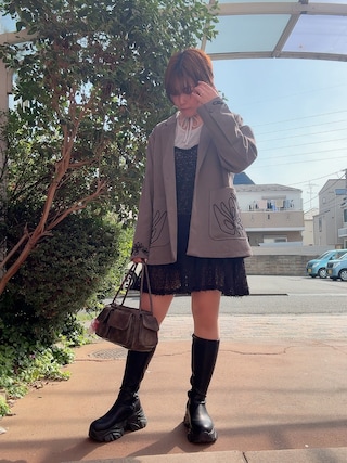 Kastane（カスタネ）の「格子フェザーチュニック（チュニック