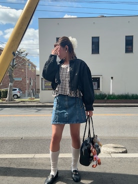 「Kastane（カスタネ）のアイテム（ジャケット/アウター）」を使った、teyonnngさん（レディース・159cm）の春コーディネート