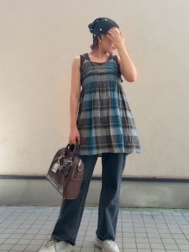 「アイテム（ネックレス）」を使った、teyonnngさん（レディース・159cm・30代）の夏コーディネート