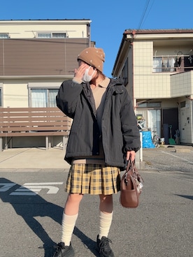 「アイテム（レッグウェア）」を使った、teyonnngさん（レディース・159cm）の冬コーディネート