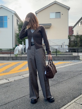 「LOWRYS FARM（ローリーズファーム）のクロッグ　578711（サンダル、ブラック系）」を使った、teyonnngさん（レディース・159cm）の秋コーディネート