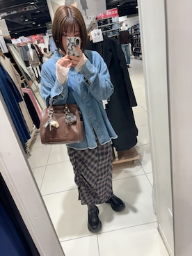 「アイテム（Tシャツ/カットソー）」を使った、teyonnngさん（レディース・159cm）の秋コーディネート