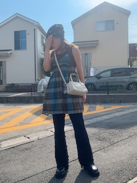 「LOWRYS FARM（ローリーズファーム）のクロッグ　578711（サンダル、ブラック系）」を使った、teyonnngさん（レディース・159cm）の秋コーディネート
