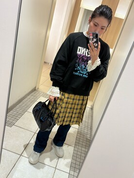「アイテム（スウェット）」を使った、teyonnngさん（レディース・159cm・30代）の秋コーディネート