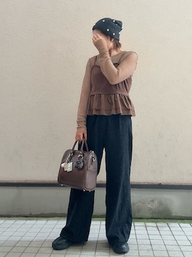 「アイテム（帽子）」を使った、teyonnngさん（レディース・159cm・30代）の秋コーディネート