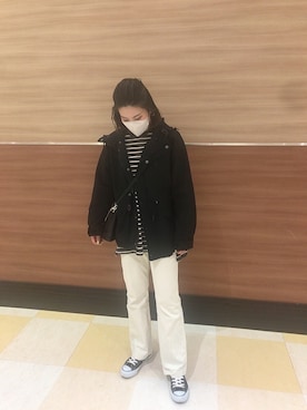 「ボーター」｜「アイテム（アクセサリー）」を使った、teyonnngさん（レディース・159cm）の春コーディネート