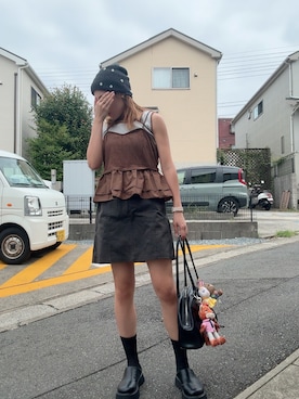 「LOWRYS FARM（ローリーズファーム）のクロッグ　578711（サンダル、ブラック系）」を使った、teyonnngさん（レディース・159cm）の秋コーディネート