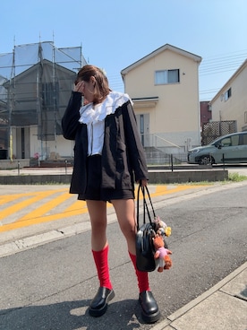 「Kastane（カスタネ）のアイテム（パンツ）」を使った、teyonnngさん（レディース・159cm）の春コーディネート