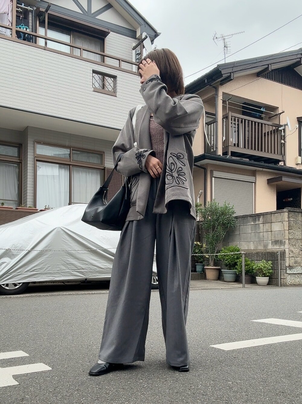 Kastane（カスタネ）の「*【セットアップ対応】刺繍グランパジャケット