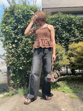 「アイテム（ネックレス）」を使った、teyonnngさん（レディース・159cm・30代）の夏コーディネート