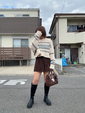 「アイテム（ソックス/靴下）」を使った、teyonnngさん（レディース・159cm・30代）の秋コーディネート