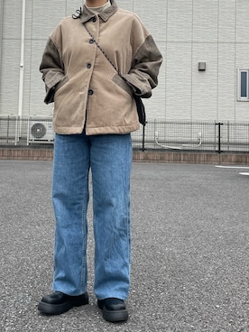 「ブーツコーデ」｜「アイテム（その他アウター）」を使った、しろさん（レディース・149cm）の秋コーディネート