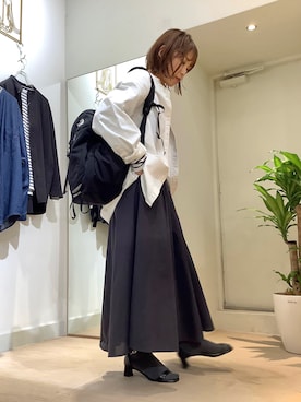 「ホワイトデニム」｜BRICK＆SONS アトレ川崎店さん（レディース・157cm）の秋コーディネート