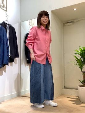 「ガウチョパンツ」｜BRICK＆SONS アトレ川崎店さん（レディース・165cm）の秋コーディネート