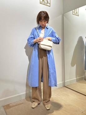 「BEAUTY&YOUTH UNITED ARROWS（ビューティーアンドユースユナイテッドアローズ）のアイテム（パンプス）」を使った、BRICK＆SONS アトレ川崎店さん（レディース・157cm）の夏コーディネート