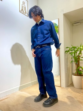 「Dr. Martens（ドクターマーチン）のDr.Martens / ドクターマーチン 1461 3EYE GIBSON SHOE 3ホール ギブソン シューズ ブーツ（ブーツ）」を使った、BRICK＆SONS アトレ川崎店さん（メンズ・166cm）の冬コーディネート