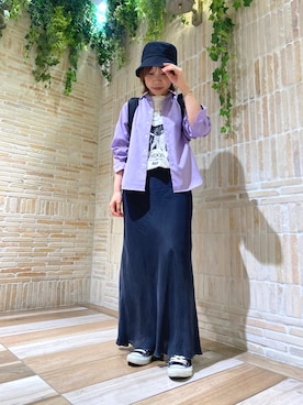 「ラベンダー」｜BRICK＆SONS アトレ川崎店さん（レディース・157cm）の春コーディネート