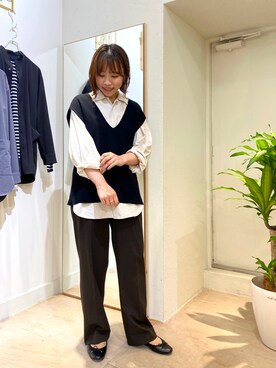 「BRICK & SONS（ブリックアンドサンズ）のアイテム」を使った、BRICK＆SONS アトレ川崎店さん（レディース・157cm）の秋コーディネート