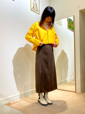 「BRICK & SONS（ブリックアンドサンズ）のアイテム」を使った、BRICK＆SONS アトレ川崎店さん（レディース・165cm）の冬コーディネート