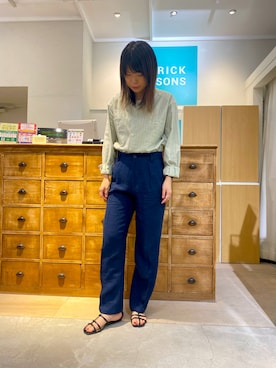 「BRICK & SONS（ブリックアンドサンズ）のアイテム」を使った、BRICK＆SONS アトレ川崎店さん（レディース・165cm）の夏コーディネート