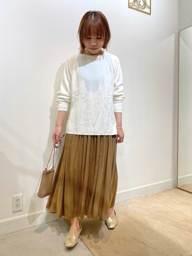 「BEAUTY&YOUTH UNITED ARROWS（ビューティーアンドユースユナイテッドアローズ）のアイテム（パンプス）」を使った、BRICK＆SONS アトレ川崎店さん（レディース・157cm）の秋コーディネート