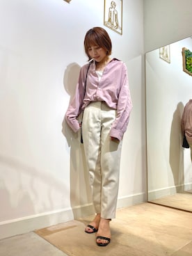 「BRICK & SONS（ブリックアンドサンズ）のアイテム」を使った、BRICK＆SONS アトレ川崎店さん（レディース・157cm）の秋コーディネート