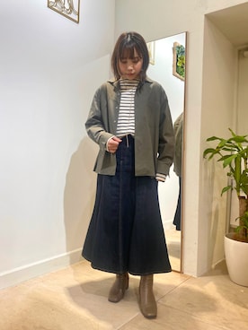 「BRICK & SONS（ブリックアンドサンズ）のアイテム」を使った、BRICK＆SONS アトレ川崎店さん（レディース・157cm）の冬コーディネート