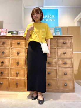 「BRICK & SONS（ブリックアンドサンズ）のアイテム」を使った、BRICK＆SONS アトレ川崎店さん（レディース・157cm）の夏コーディネート