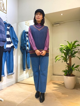 「アイテム（ベスト）」を使った、BRICK＆SONS アトレ川崎店さん（レディース・170cm）の秋コーディネート