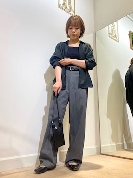 「アイテム（バレエシューズ）」を使った、BRICK＆SONS アトレ川崎店さん（レディース・157cm）の夏コーディネート