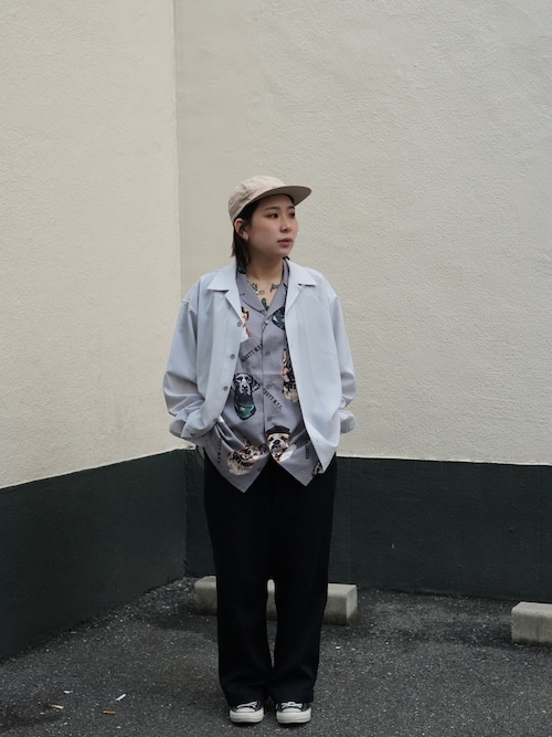 SLUB CHIFFON L／S SHIRT／スラブシフォン シャツ SLUB CHIFFON LS SHIRT/スラブ シフォン ロングスリーブ シャツ