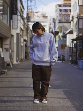 「schott（ショット）のSchott/ショット/TC PAINTER PANTS/ペインターパンツ（その他パンツ）」を使った、ｼｭﾘさん（レディース・154cm）の秋コーディネート