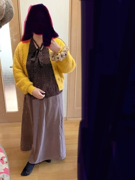 「アイテム（シュシュ）」を使った、yuriacomさん（レディース・161cm）の秋コーディネート