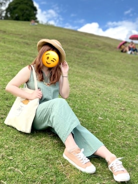 「棉麻」｜梨梨子さん（レディース・153cm）の秋コーディネート