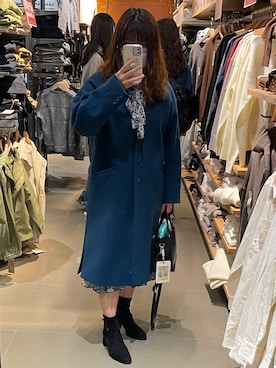 「axes femme（アクシーズファム）のアイテム（ワンピース）」を使った、梨梨子さん（レディース・153cm）の冬コーディネート
