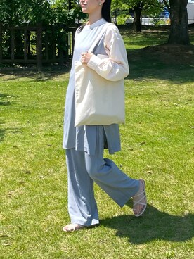 「A part by（アパートバイ）のアイテム（オールインワン・サロペット）」を使った、reinaさん（レディース・165cm）の秋コーディネート