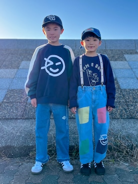 「アイテム（ファッション雑貨）」を使った、あおりゅーさん（キッズ・125cm）の冬コーディネート